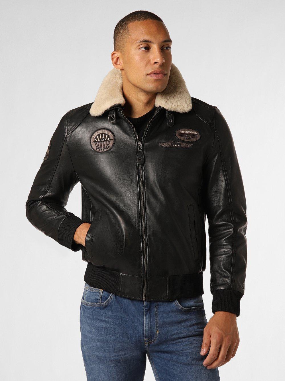 Finshley & Harding Lederjacke Herren, schwarz von Finshley & Harding