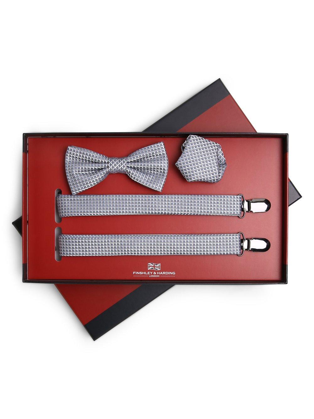 Finshley & Harding London Accessoire-Set Herren gemustert, silber von Finshley & Harding