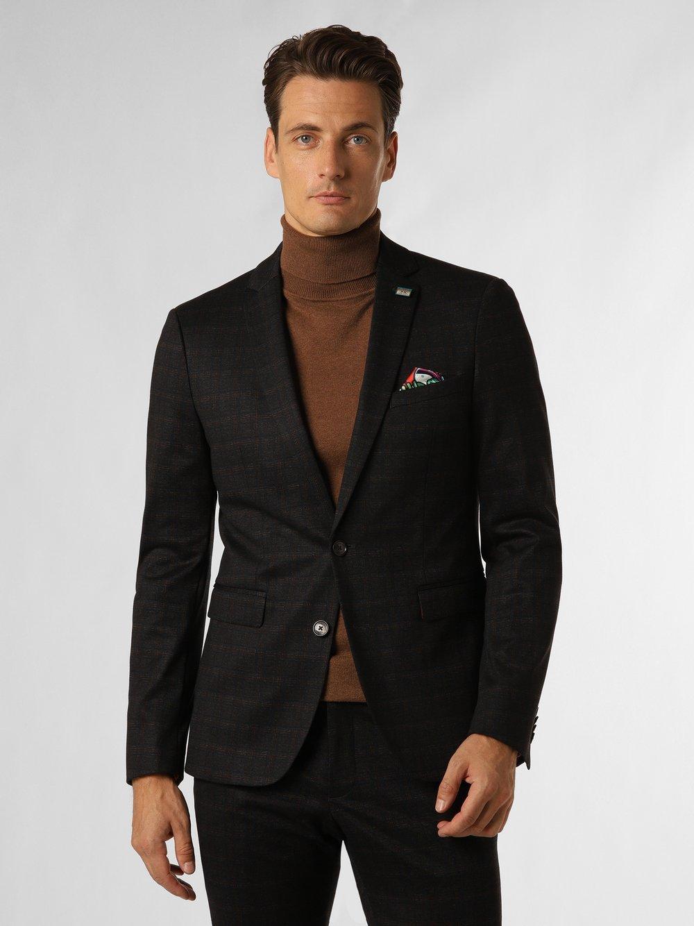 Finshley & Harding London Baukasten-Sakko Herren Slim Fit kariert, anthrazit Finshley & Harding London Baukasten-Sakko Herren Slim Fit kariert, anthrazit von Finshley & Harding