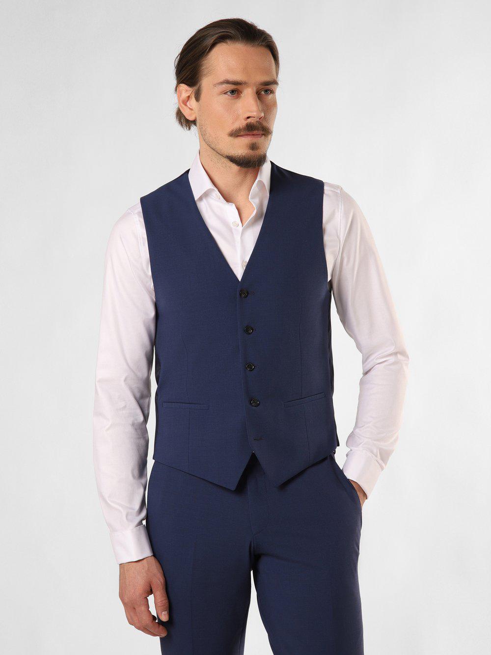 Finshley & Harding London Baukasten-Weste Herren Slim Fit, indigo von Finshley & Harding