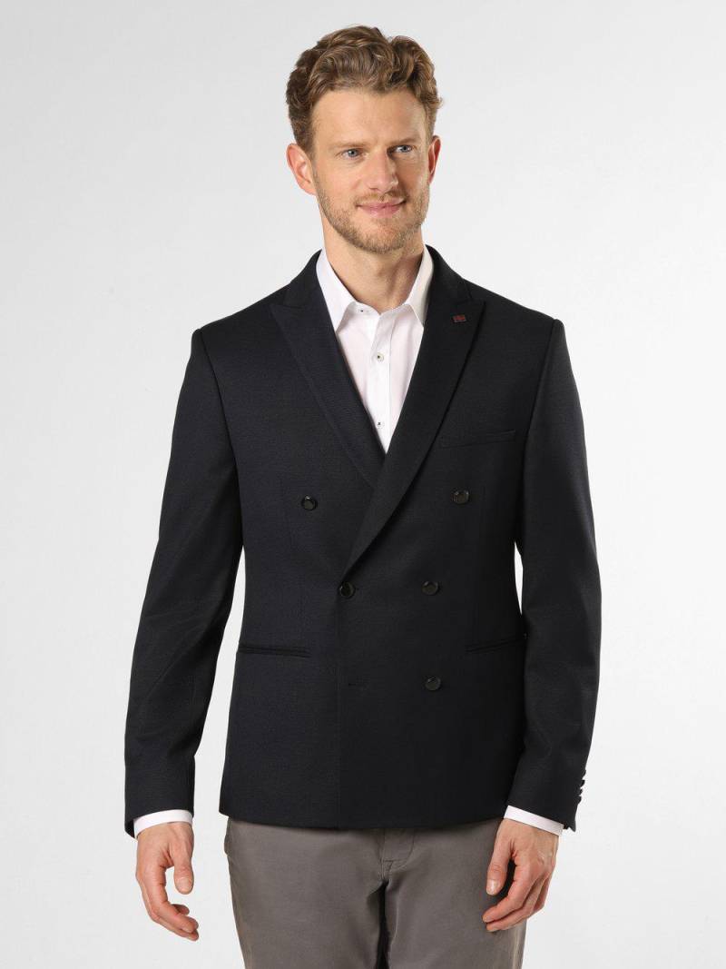 Finshley & Harding London Sakko Herren Slim Fit strukturiert, marine von Finshley & Harding