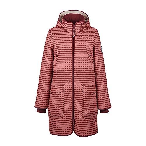 Finside Suuri Damen Wintermantel mit Abnehmbarer Kapuze von Finside