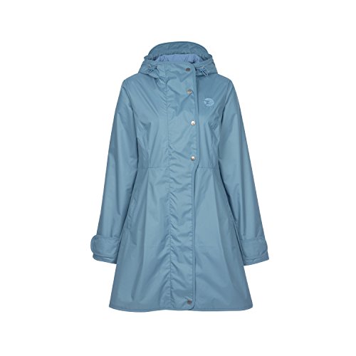 Finside Tuija blue mirage blau Damen Zip In Sommer Regenmantel Jacke Parka von Finside