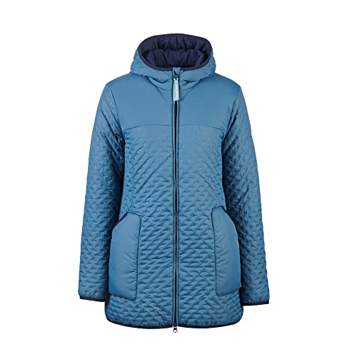 Finside W Neea Blau - Wasserabweisende leicht wattierte Damen Sommerjacke, Größe 40 - Farbe Real Teal - Navy von Finside