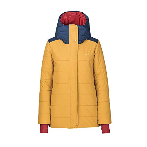 Finside W Reki Husky Gelb, Damen Isolationsjacke, Größe 38 - Farbe Golden Yellow - Navy von Finside