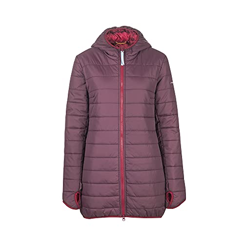 Finside W Vaalia Lila-Rot - Leichte zip-in kompatible Damen Steppjacke, Größe 36 - Farbe Eggplant - Beet Red von Finside