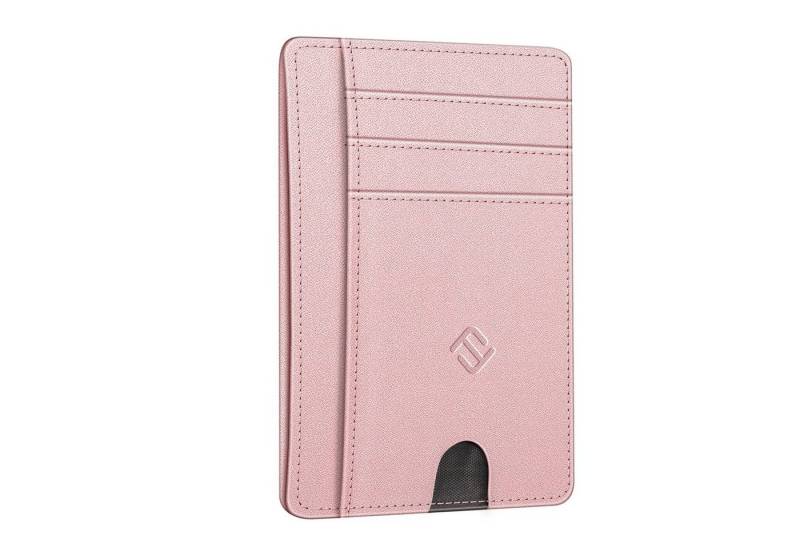 Fintie Geldbörse Flache Geldbörse Kartenetui, Premium Kunstleder RFID-Blocker, Slim Geldbeutel Kreditkartenetui mit ID-Fenster & Schnellzugriff-Fach von Fintie