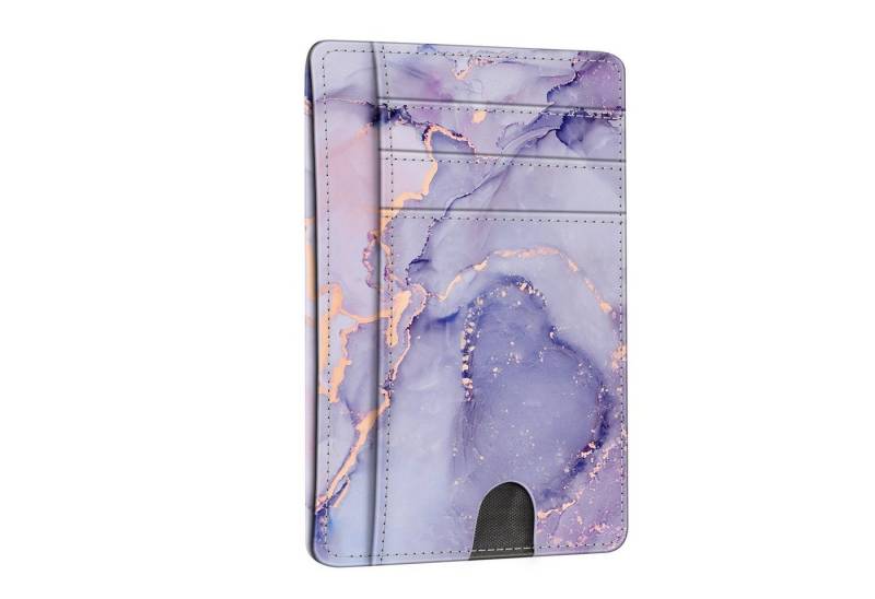 Fintie Geldbörse Flache Geldbörse Kartenetui, Premium Kunstleder RFID-Blocker, Slim Geldbeutel Kreditkartenetui mit ID-Fenster & Schnellzugriff-Fach von Fintie