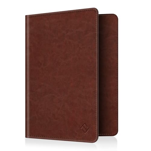 FINTIE Reisepass Impfpass Schutzhülle - Premium Kunstleder Reisepasshülle Travel Organizer mit RFID-Blockier für Kreditkarten, Ausweis, Reisedokumente Damen Herren, Braun FINTIE Reisepass Impfpass Schutzhülle - Premium Kunstleder Reisepasshülle Travel Organizer mit RFID-Blockier für Kreditkarten, Ausweis, Reisedokumente Damen Herren, Braun von FINTIE