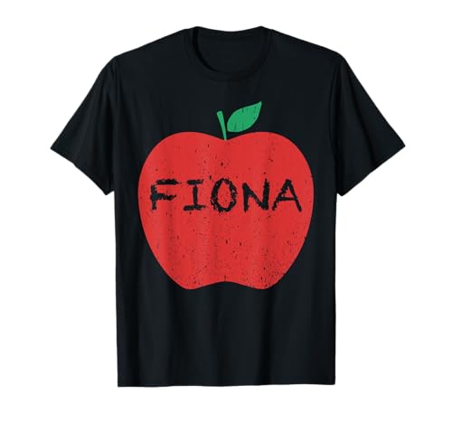 Apple Distressed Grafik für Musikliebhaber Männer Frauen T-Shirt von Fiona First Name Cute Apple