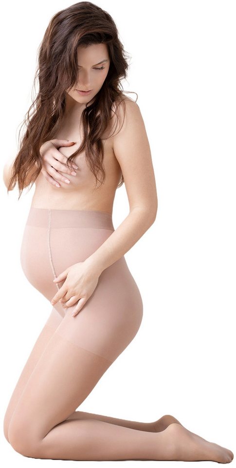 Fiore Umstandsstrumpfhose Bodycare (Packung 1 St. 1 Paar) Umstandsstrumpfhose 20DEN von Fiore
