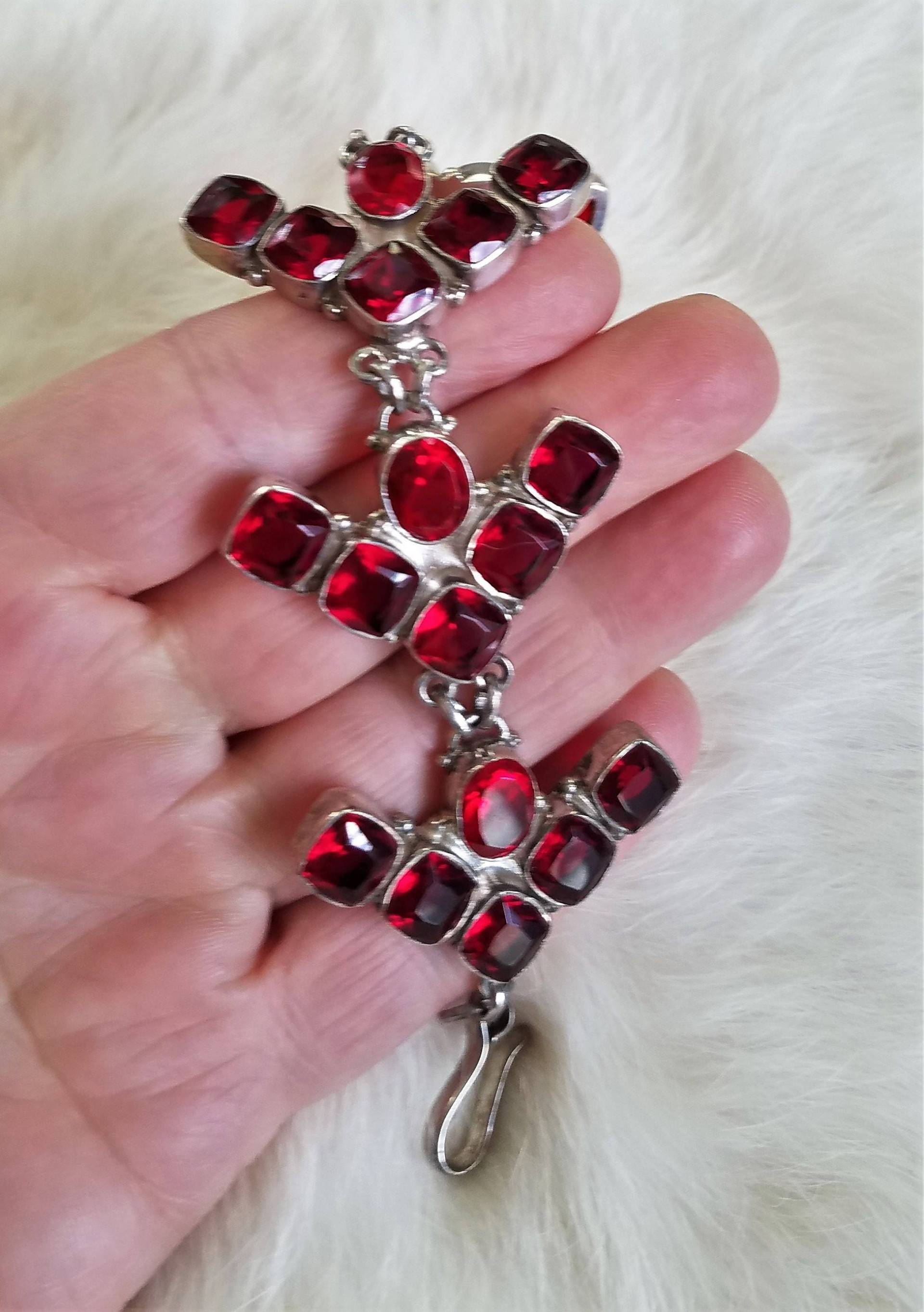 Tolle Silber Funkelnden Roten Quarz Armband Tolle Silber Funkelnden Roten Quarz Armband von Fioredoro