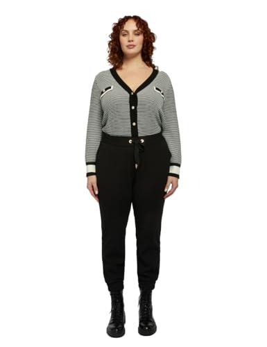 Fiorella Rubino: Joggers aus Scuba-Kreppstoff Schwarz XL Spring Summer 24 von Fiorella Rubino