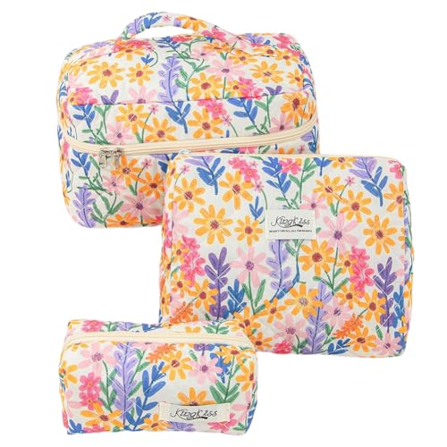 3-Pieces Erdbeer-Make-up-Tasche Clamshell Design Make-up-Organisator for Frauen Mädchen (Stil 3) von Fiorky
