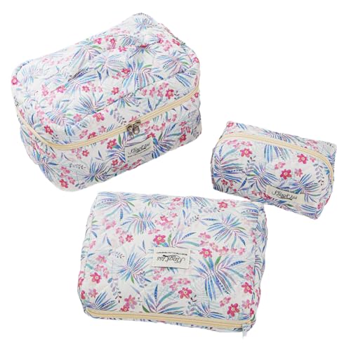 3-Pieces Erdbeer-Make-up-Tasche Clamshell Design Make-up-Organisator for Frauen Mädchen (Stil 9) von Fiorky