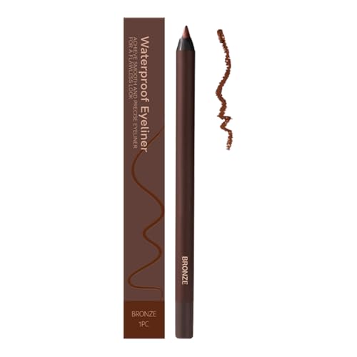 Eyeliner Bleistift wasserdichter Eyeliner Stift Langlebig Eye Liner Stift (Bronze) von Fiorky
