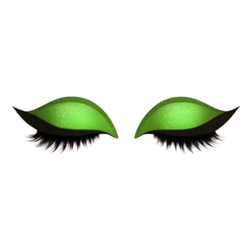 Eyeliner Eyelash-Lidschatten-Aufkleber selbst klebend for Frauen Mädchen (grün) von Fiorky