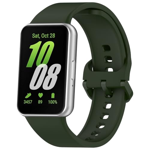 Fiorky Armband for Samsung Galaxy Fit 3 Armband for Damen Herren, Silikon Sportband Schweißfest Smart Watch Armband Armband Kompatibel mit Samsung Galaxy Fit 3 von Fiorky