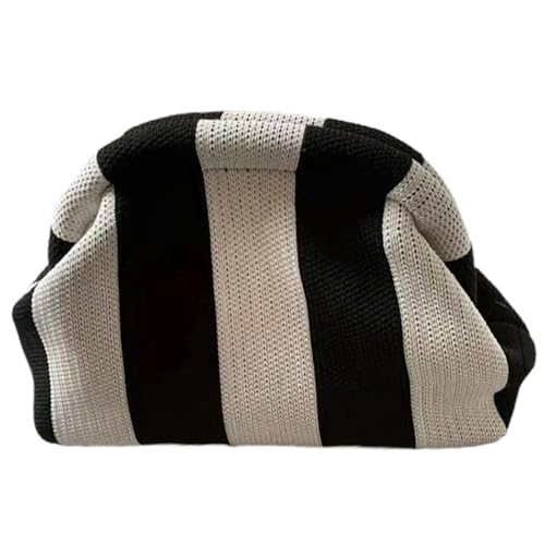Fiorky Damen Colorblock-Knödel-Tasche, Kontrastfarbe, Strick-Knödel-Clutch, Damen-Strick-Clutch, Geldbörse, Kontrastfarbe, kleine Häkel-Handtasche, Strick-Knödel-Clutch, gewebte Tasche Damen Fiorky Damen Colorblock-Knödel-Tasche, Kontrastfarbe, Strick-Knödel-Clutch, Damen-Strick-Clutch, Geldbörse, Kontrastfarbe, kleine Häkel-Handtasche, Strick-Knödel-Clutch, gewebte Tasche Damen von Fiorky