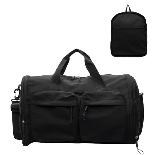 Fiorky -Duffelbeutel, Faltbare Übernacht -Wochenendbeutel for Frauen, nasse Trockenabschlauch Beutel große Kapazität Fahrt Handtasche wasserdichtes Leichtgewicht von Fiorky