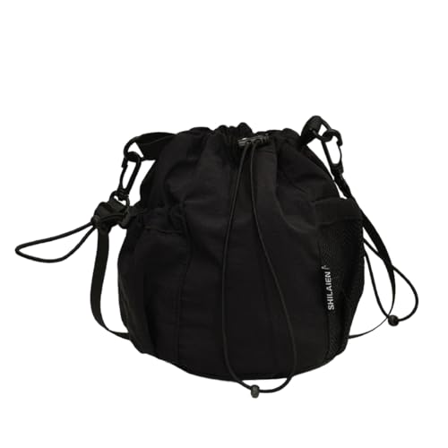 Fiorky Small Slings Bag for Frauen Kordelstring Crossbody Tasche Nylon -Einkaufstaschen mit inneren Fächern for Frauen Männer Draw String Telefon Geldbeutel Brieftaschen for Reisebläserinnen von Fiorky