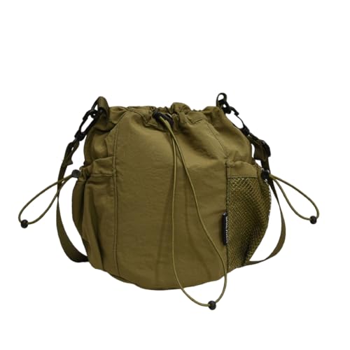 Fiorky Small Slings Bag for Frauen Kordelstring Crossbody Tasche Nylon -Einkaufstaschen mit inneren Fächern for Frauen Männer Draw String Telefon Geldbeutel Brieftaschen for Reisebläserinnen von Fiorky