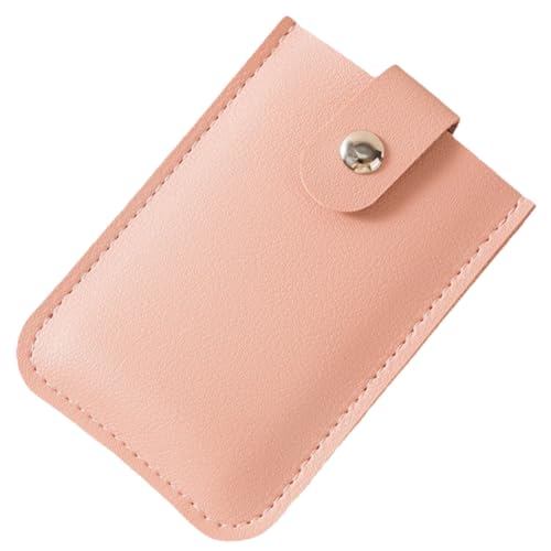 Fiorky Ultradünne Kartenhalter Brieftasche Multi-Kartenfächer Kreditkarten-Organizer mit Druckknopf stapelbar for Geldkarten, rose, 104.00x74.00x10.00mm/4.09x2.91x0.39inch, Casual von Fiorky