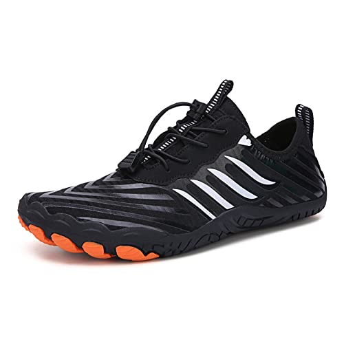 Fiorky Water Barfußschuhe Schnelltrocknende Klettern Wandern Upstream Schwimmen Sneakers (Schwarz 42) von Fiorky