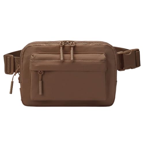 Fiorky wasserdichte Gürteltasche mit Mehreren Taschen, Lauf-Brusttasche for Yoga-Workout (Khaki) von Fiorky