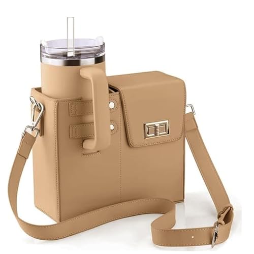 Outdoor Water Cup Aufbewahrungsbeutel Crossbody -Wasserflasche for Frauen (Khaki) von Fiorky