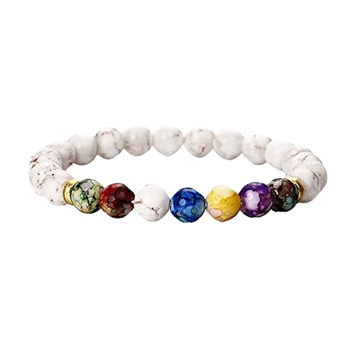 Firally Chakra Armbander fur Frauen-Glück Edelstein Armband-Chakra Armband Echte Steine-Edelsteine Heilsteine von Firally