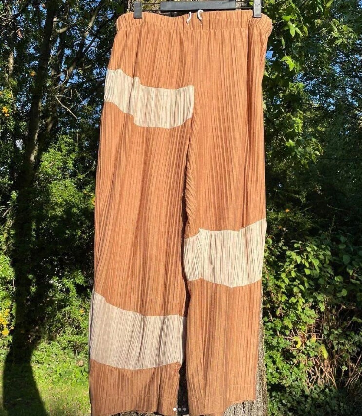 Handgemachte Zweifarbige Jogginghose Von Firatcakir Größe L Unisex von FiratCustoms