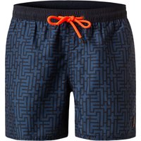 FIRE + ICE Herren Badeshorts blau Mikrofaser Gemustert von Fire + Ice