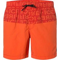 FIRE + ICE Herren Badeshorts orange Mikrofaser unifarben von Fire + Ice