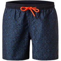 FIRE + ICE Herren Badeshorts blau Mikrofaser gemustert von Fire + Ice