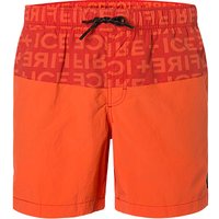 FIRE + ICE Herren Badeshorts orange Mikrofaser unifarben von Fire + Ice