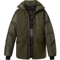 FIRE + ICE Herren Daunenparka grün Mikrofaser unifarben von Fire + Ice
