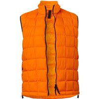 FIRE + ICE Herren Daunenweste orange Mikrofaser unifarben von Fire + Ice