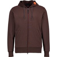 FIRE + ICE Herren Sweatjacke braun Baumwolle unifarben von Fire + Ice