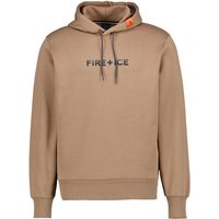 FIRE + ICE Herren Hoodie beige Baumwolle unifarben von Fire + Ice