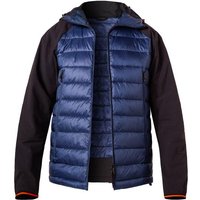 FIRE + ICE Herren Steppjacke blau Mikrofaser unifarben von Fire + Ice