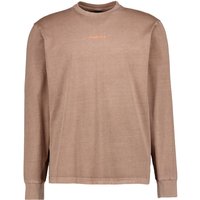 FIRE + ICE Herren Longsleeve beige Baumwoll-Jersey von Fire + Ice