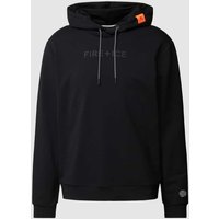 FIRE + ICE Hoodie mit Label-Print Modell 'CADELL' in Black, Größe M von Fire + Ice