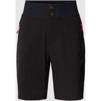 FIRE + ICE Regular Fit Bermudas mit Reißverschlusstaschen Modell 'PYA' in Black, Größe 34 von Fire + Ice