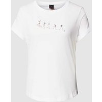 FIRE + ICE T-Shirt mit Motiv-Print in Weiss, Größe XS von Fire + Ice