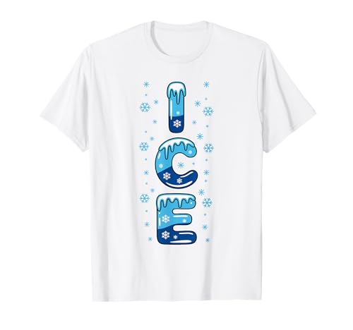 Eisshirt Erwachsene Kinder Herren Damen Feuer und EIS Kostüm T-Shirt von Fire And Ice Costume Shirts