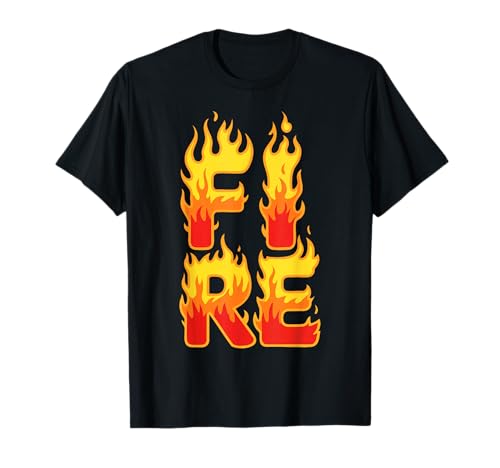Fire Flame Shirt für Erwachsene, Kinder, Herren und Damen, Feuer- und Eiskostüm T-Shirt von Fire And Ice Costume Shirts