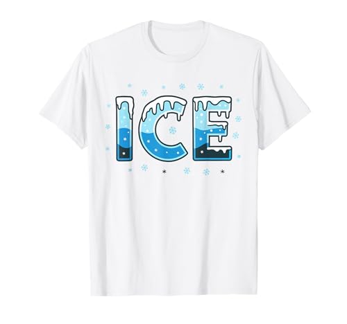 Eisshirt Erwachsene Kinder Herren Damen Feuer und Eis Kostüm T-Shirt Eisshirt Erwachsene Kinder Herren Damen Feuer und Eis Kostüm T-Shirt von Fire And Ice Costume Shirts