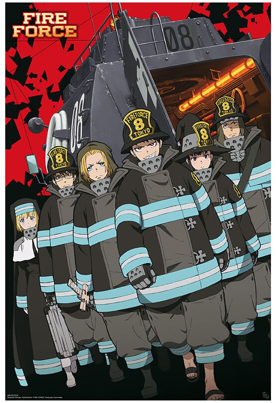 Fire Force Company 8 Poster multicolor von Fire Force