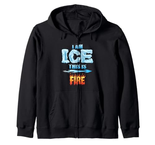 Lustiges EIS und Feuer Kostüm Halloween Familie Matching Damen Kapuzenjacke Lustiges EIS und Feuer Kostüm Halloween Familie Matching Damen Kapuzenjacke von Fire and Ice Halloween Costume family tees